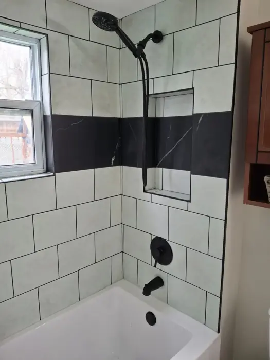 Shower tile by AVS Contracting