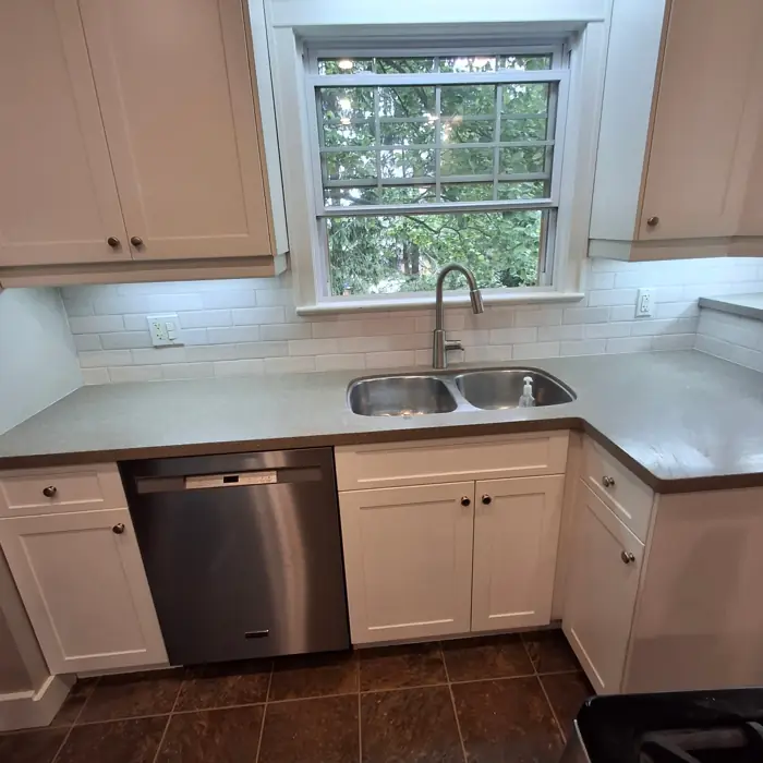 Subway tile backsplash by AVS Contracting